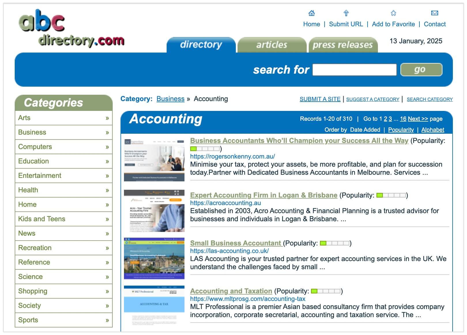 abcdirectory.com example